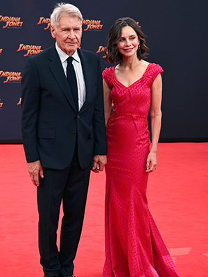harrison ford and calista indiana jones germany premiere
