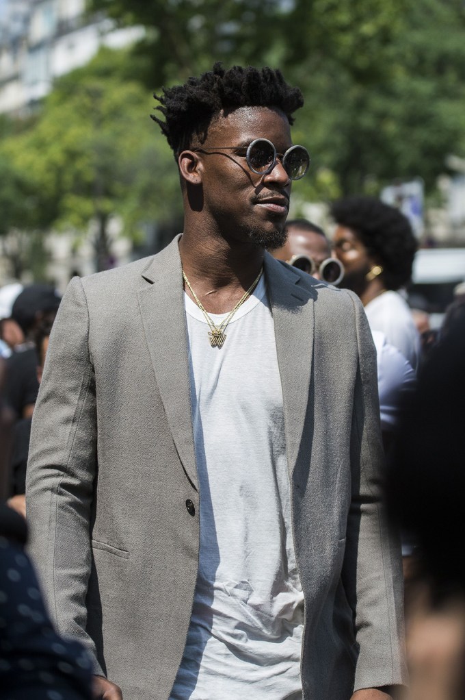 Jimmy Butler At Paris Fashion Week In June 2017