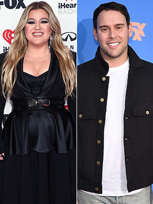 Kelly Clarkson and Scooter Braun