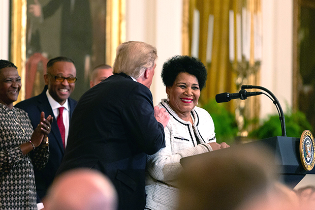 Alice Marie Johnson and Donald Trump