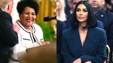 Alice Marie Johnson and Kim Kardashian