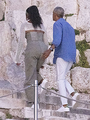 barack obama michelle butt greece