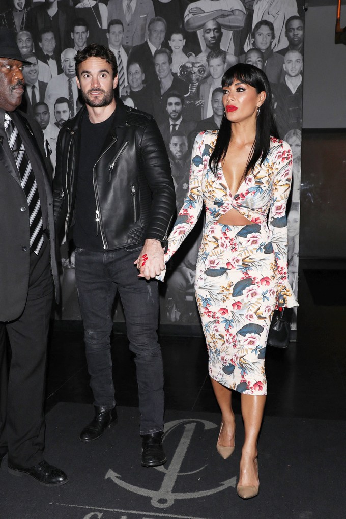 Nicole Scherzinger & Thom Evans At Catch LA