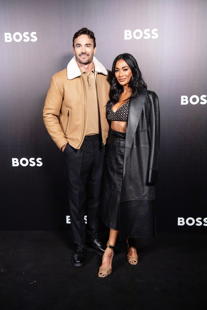 Thom Evans & Nicole Scherzinger At The Boss Show At Milan Fashion Week