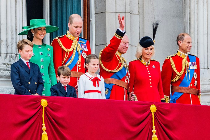 The royal family on the balcony