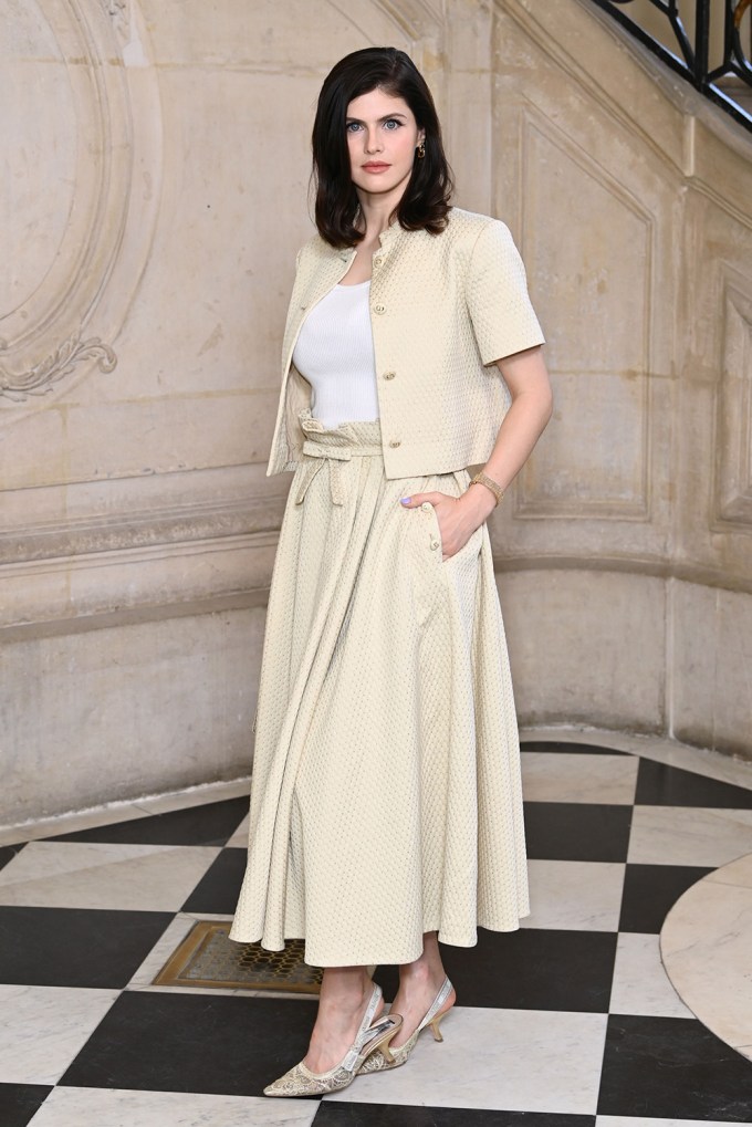 Alexandra Daddario at the Christian Dior show