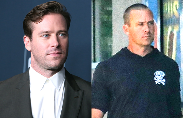 Armie Hammer buzz cut hair make over 2