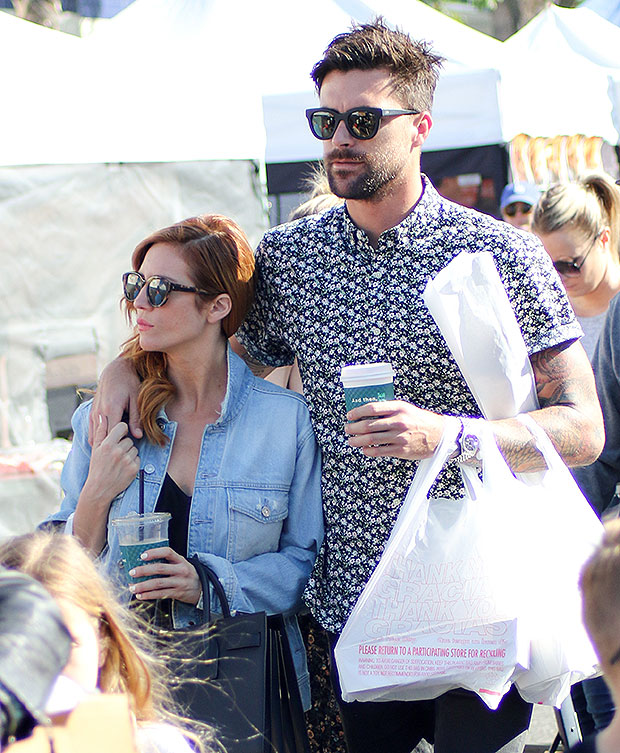 Brittany Snow and Tyler Stanaland
