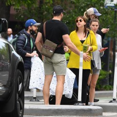 New York, NY  - *EXCLUSIVE*  - Harry Potter star Daniel Radcliffe and his girlfriend Erin Darke are seen out and about running errands in Manhattan.Pictured: Daniel Radcliffe, Erin DarkeBACKGRID USA 10 MAY 2023 BYLINE MUST READ: JosiahW / BACKGRIDUSA: +1 310 798 9111 / usasales@backgrid.comUK: +44 208 344 2007 / uksales@backgrid.com*UK Clients - Pictures Containing ChildrenPlease Pixelate Face Prior To Publication*