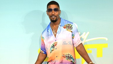 Jamie Foxx poses at the 'Day Shift' film premiere in Aug. 2022