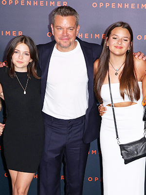 Matt Damon and daughters