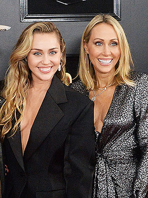 Tish and Miley Cyrus