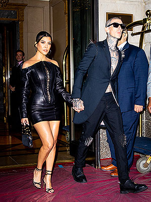 Travis Barker and Kourtney Kardashian