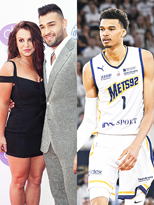 Britney Spears Sam Asghari victor Wembanyama