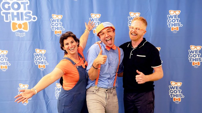 Elissa Kalver, Blippi and Jesse Tyler Ferguson