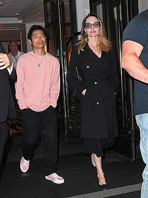 Pax and angelina jolie dinner in nyc