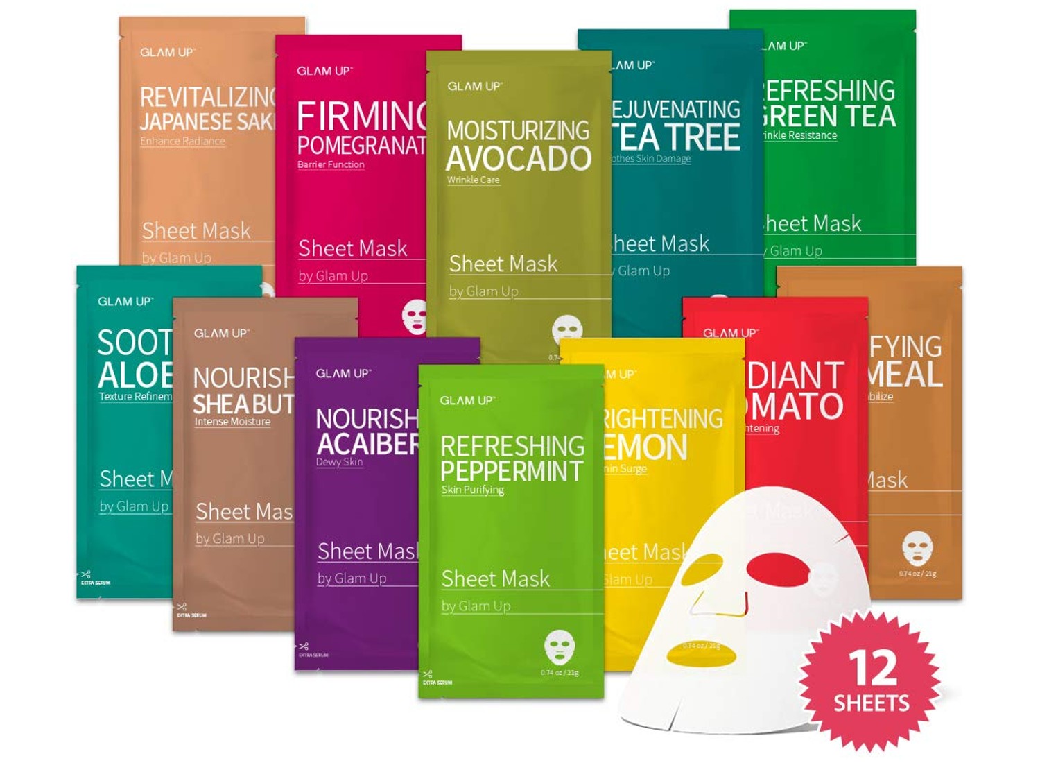 Glam Up Facial Sheet Mask Combo