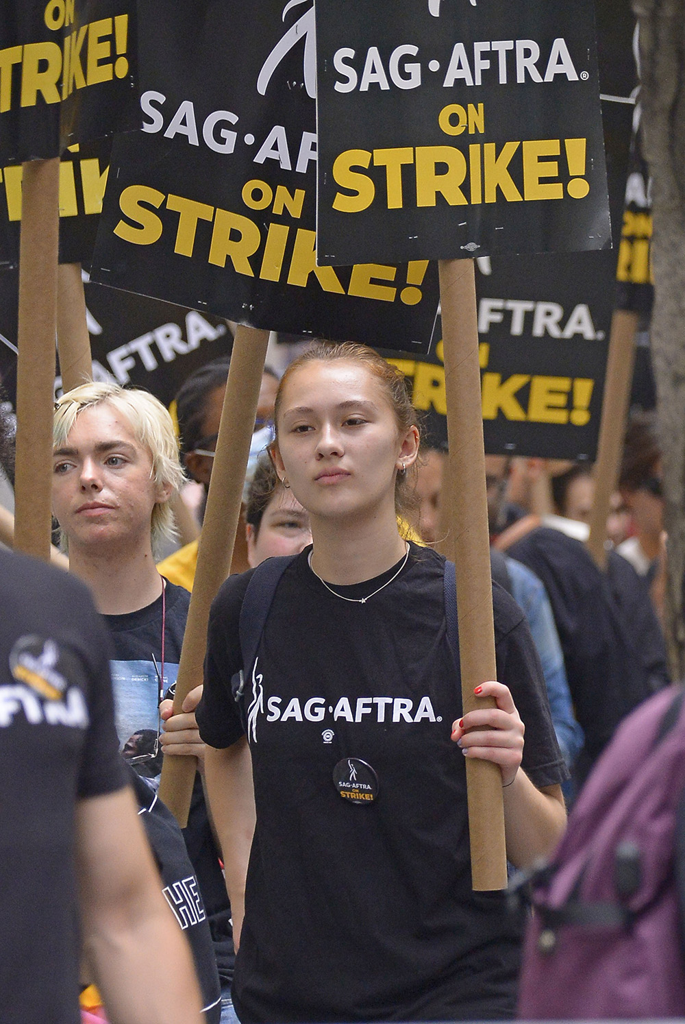 Lola Tung Joins The SAG-AFSTRA Picket Line In New York City