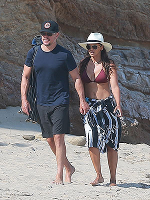Matt Damon and Luciana Barroso