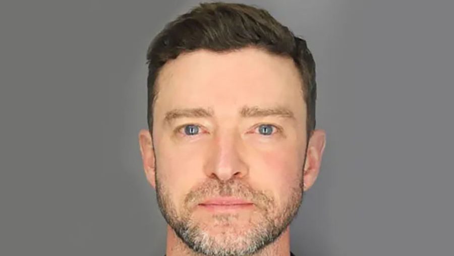 Justin Timberlake's mugshot