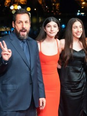 (L-R) Adam Sandler, Sunny Sandler, Sadie Madison Sandler, guest and Jackie Sandler'Murder Mystery 2' Photocall, Pont Debilly, Paris, France - 16 Mar 2023