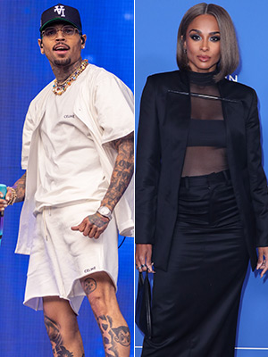 Ciara and Chris Brown