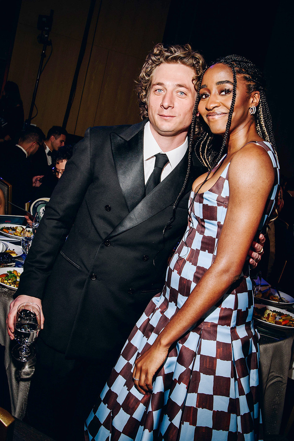 Exclusive All Round - no minimumsMandatory Credit: Photo by Nina Westervelt/Shutterstock for SAG Awards (13780562kc)Jeremy Allen White and Ayo Edebiri29th Annual Screen Actors Guild Awards, Roaming Show, Los Angeles, California, USA - 26 Feb 2023