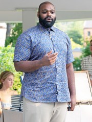 Michael Oher breaks cover at a book signing where he appeared at Ivy Booktshop to promote his book 'When Your Back's Against The Wall'
Michael Oher 'When Your Back's Against the Wall' book signing, Baltimore, Maryland, USA - 21 Aug 2023