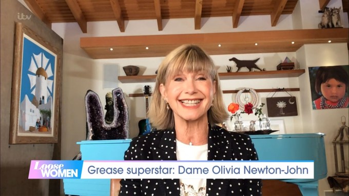 Olivia Newton-John on ‘Loose Women’ in 2020