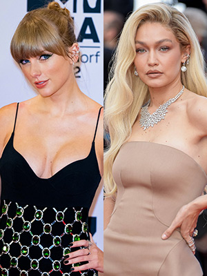 Taylor Swift and Gigi Hadid game night