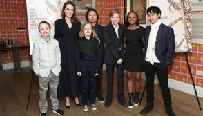 NEW YORK, NEW YORK - FEBRUARY 25: Angelina Jolie with children Knox Leon Jolie-Pitt, Vivienne Marcheline Jolie-Pitt, Pax Thien Jolie-Pitt, Shiloh Nouvel Jolie-Pitt, Zahara Marley Jolie-Pitt and Maddox Chivan Jolie-Pitt attend "The Boy Who Harnessed The Wind" Special Screening at Crosby Street Hotel on February 25, 2019 in New York City. (Photo by Monica Schipper/Getty Images for Netflix)