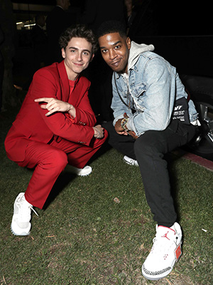 Kid Cudi and Timothee Chalamet