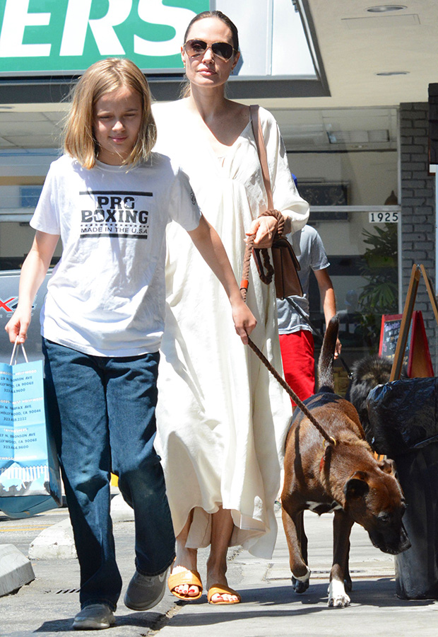 Angelina Jolie and Vivienne Jolie-Pitt