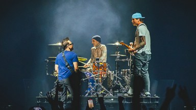 travis barker, mark hoppus, tom delonge