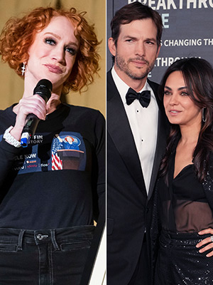 Kathy Griffin, Ashton Kutcher, Mila Kunis