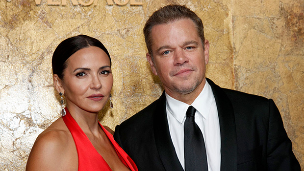 Luciana Barroso and Matt Damon