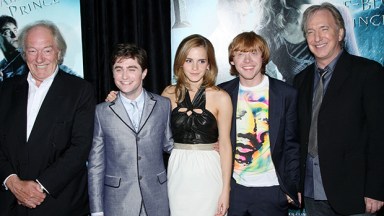 Michael Gamdon Daniel Radcliffe Emma Watson Super Grint Alan Rickman