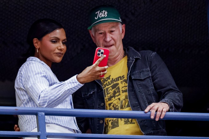 Mindy Kaling and John McEnroe