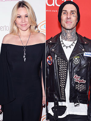 Shanna Moakler and Travis Barker