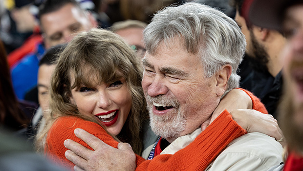 Taylor Swift and Ed Kelce at the 2024 AFC Championship