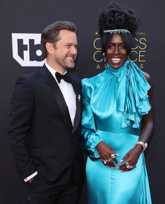 Joshua Jackson and Jodie Turner-Smith at the 2022 Critics’ Choice Awards