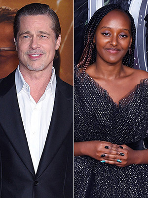 Brad Pitt and Zahara Jolie-Pitt