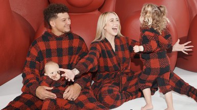 Brittany Mahomes’ Family Match in SKIMS for New Holiday Campaign