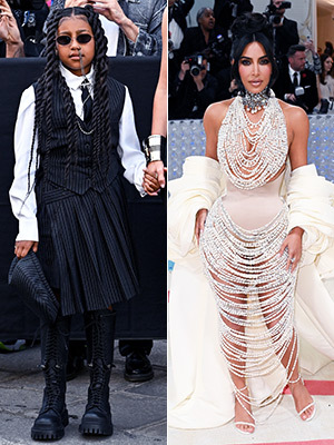 North West Hilariously Reacts to Kim Kardashian’s 2023 Met Gala Gown