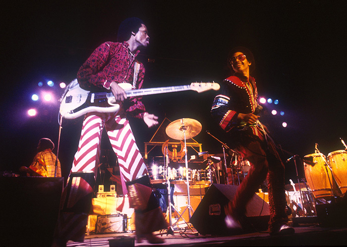 Earth, Wind & Fire performing at Wembley in 1978