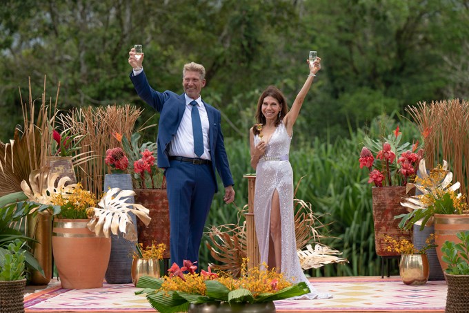 Gerry Turner and Theresa Nist Share a Toast