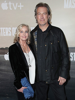 Bo Derek and John Corbett at the 2024 Masters of the Air premiere in Los Angeles