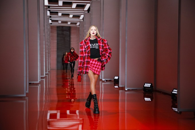 Lila Moss on the Versace Catwalk