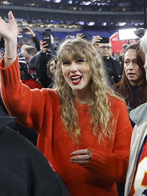Taylor Swift at the Chiefs vs. Ravens game