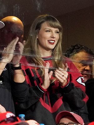 Taylor Swift at a Chiefs game
